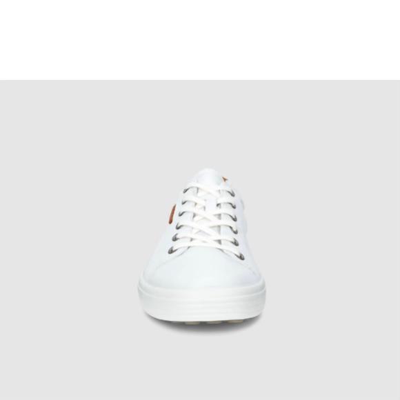 NEW ECCO men's soft 7 sneaker in white - Picture 4 of 8